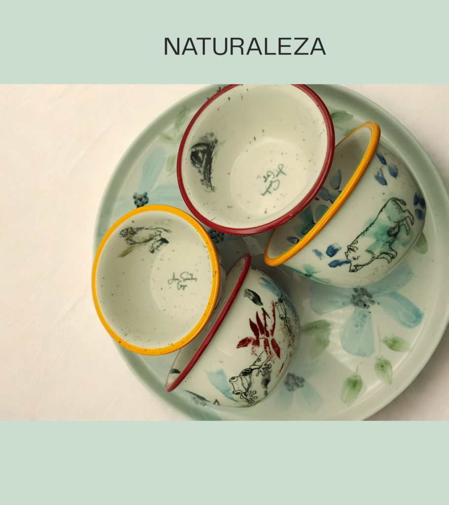 cazueleras porcelana fauna chaqueña