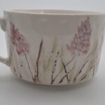 tazon de Porcelana flores lilas