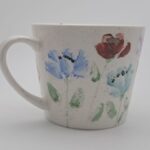 Taza de Flores celestes y bordo