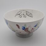 Compotera de porcelana Grande Oso Hormiguero