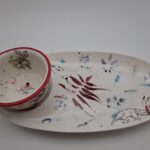 Bandeja de Porcelna con hueco Ladeado