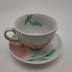 Taza con plato de Porcelana flora chaqueña